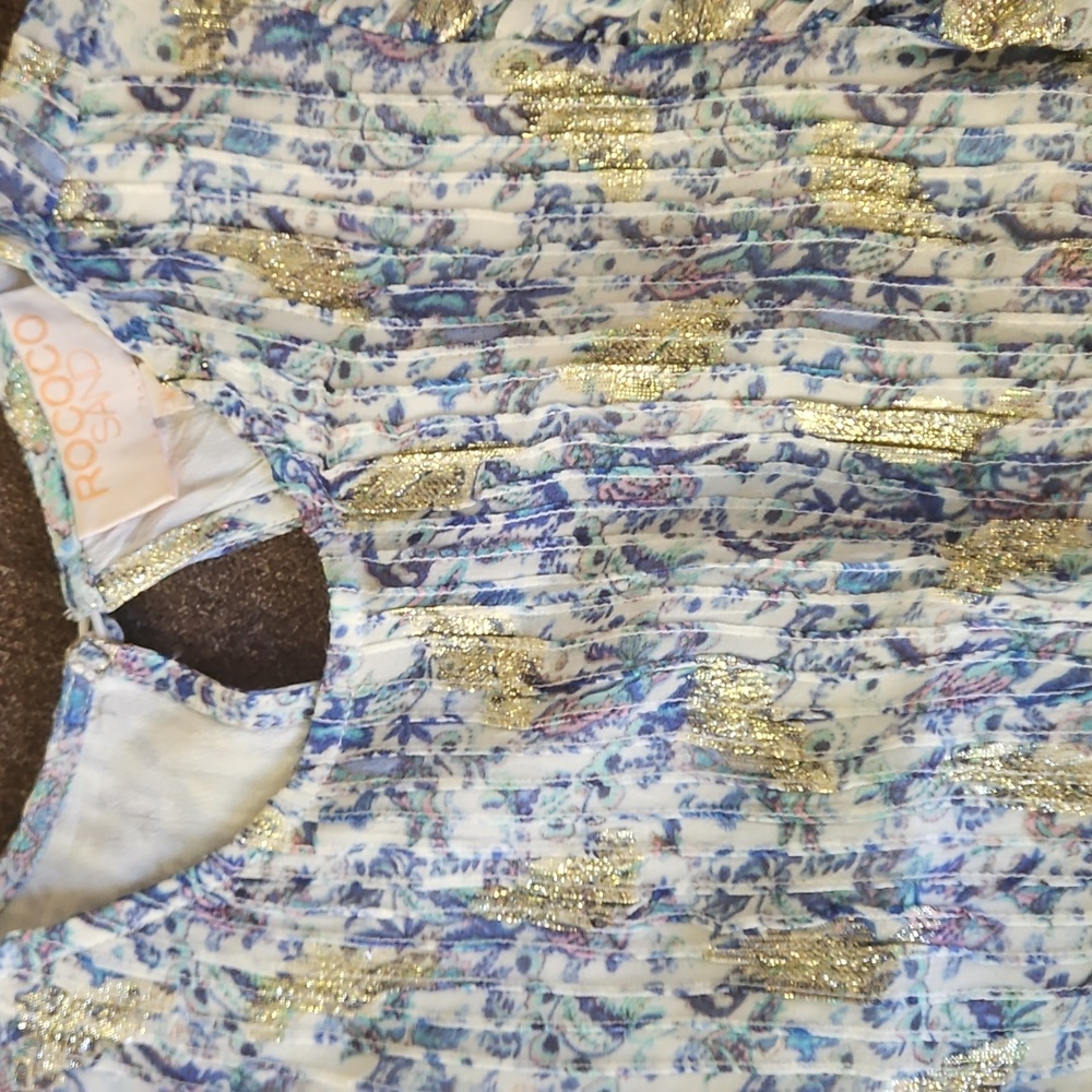 Rococo Sand Multicolor Patterned Fabric - image 4